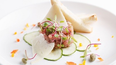 Tartare de veau aux petits légumes