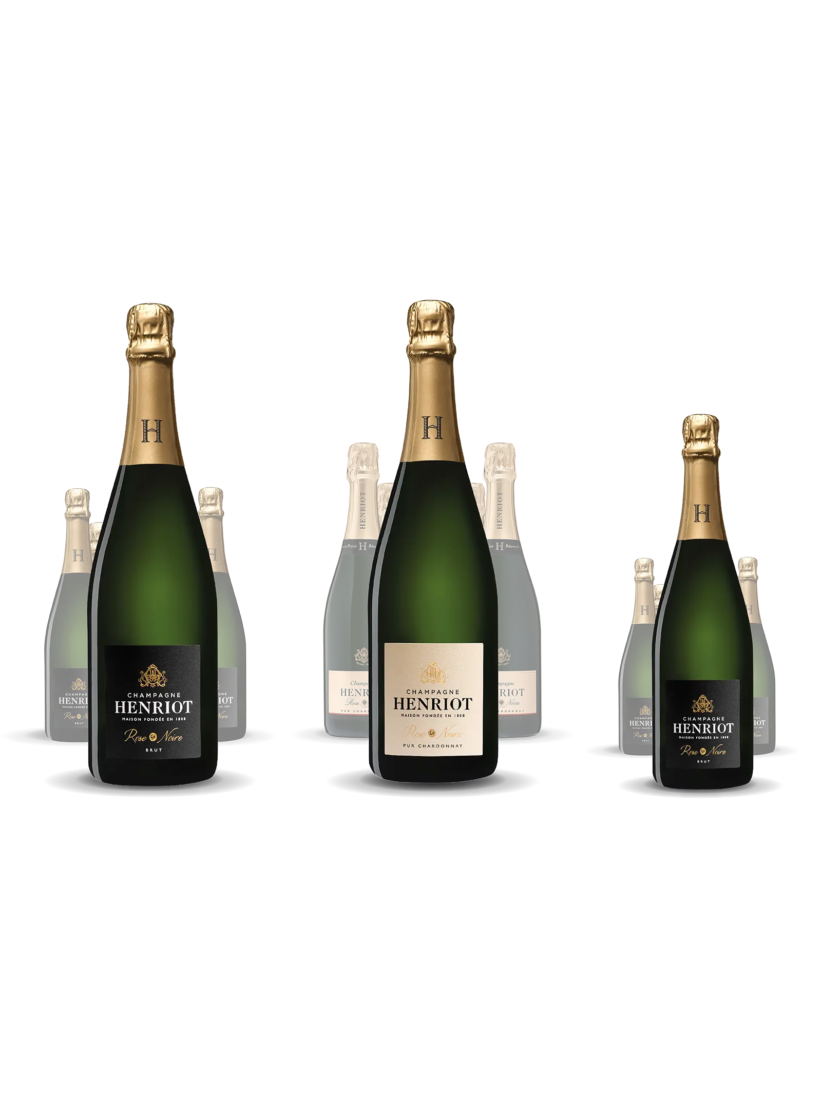 Sélection Cuvées Rose Noire  : 12 bt + 12 demi